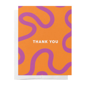 Thank You - Greeting Card Orange