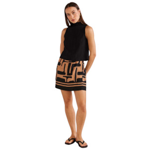 Final Clearance: Tehani Mini Skirt - Geo