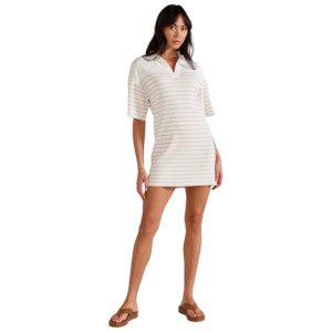 Final Clearance: Kiana Stripe Knit Polo Dress