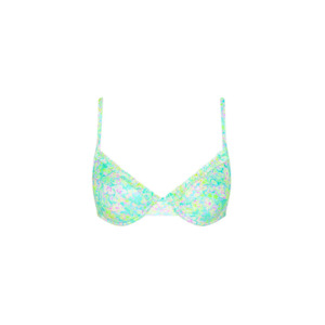 High Leg Thong Bikini Bottom - Hibiscus Fizz