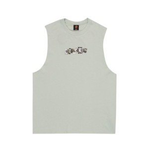 Menswear: Kickback strip front muscle