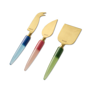 Kitchen: Bejewelled Cheese Knife Set One Size