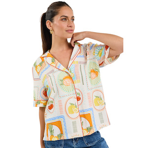 Destination Tropical Postcard SS Shirt