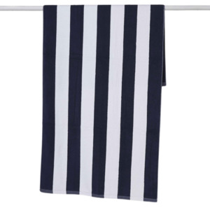Stripe Beach Towel - Navy/White