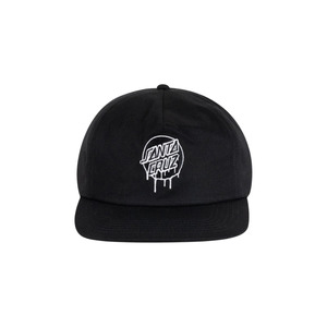 Drip Dot Snapback Cap - Black