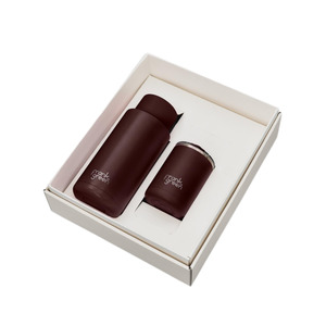 Kitchen: Frank green Gift Set Hinge Edition - Large chocolate 12oz Ceramic Coffee Cup & 34oz
