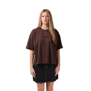 Womens Fashion: Box Tee - Brunette Brown
