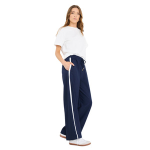 Townie Blue Side Stripe Elastic Waist Pants