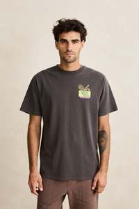 Menswear: Echoes Vintage SS T-Shirt - Vintage Black