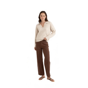 Lexie V-Neck Collared Jumper