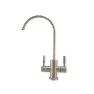 Tapware: Filter Tap - Dual Source Gooseneck - Brushed Nickel