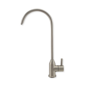 Single Source Tap Gooseneck - Brushed Stainless