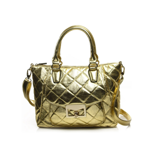 Products: Noble Mount Quilted Metallic Antoinette Satchel Bag - IPAMO