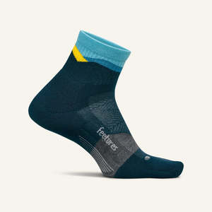 Feetures Running Socks: Feetures Trail Max Cushion Quarter - Ignite