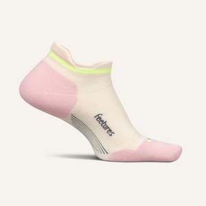 Feetures Running Socks: Feetures Elite Max Cushion No-Show Tab - Illuminate