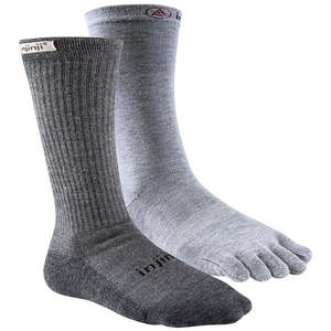 Winter Running Gear: Injinji OUTDOOR HIKER + LINER Men's Crew Running Socks