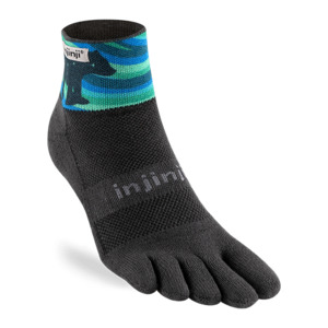 SALE: Injinji Artist Designed Men's Trail Mini-Crew Toesocks
