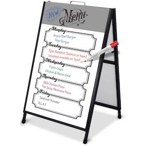 A - Frame Sign (Whiteboard feature) Pavement Sign - iProduction