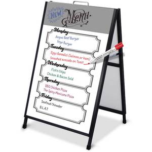 Products: A - Frame Sign (Whiteboard feature) Pavement Sign - iProduction