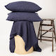 Indigo Blue Linen Flatsheet Set