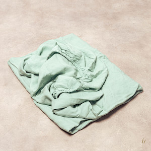 Aqua Indulgence Linen Fitted Sheet
