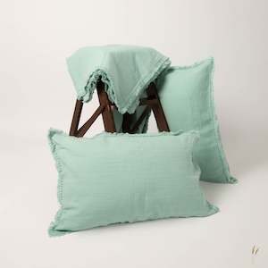 Duvet Set: Aqua Indulgence Linen Duvet Set