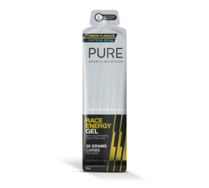 Nutrition: Pure Performance + Race Gel Lemon + Caffine (80mg) 70g