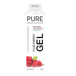 Pure Fluid Energy Gel 50g Raspberry + Caffeine
