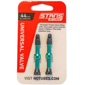 Tubeless: Stan's Notubes - 44mm Alloy Universal Valve (Carded Pair)