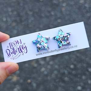 New release: Star Studs - Pastel Blue & Purple 2cm
