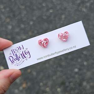 New release: Heart Studs - Perfect Pink