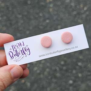 New release: Circle Studs - Blush Pink 12mm