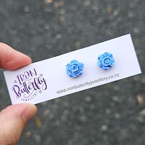 New release: Rose Studs - Pastel Blue
