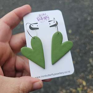 Dangle Earrings: Maya - Khaki