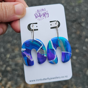 Willa - Blue & Green Watercolour