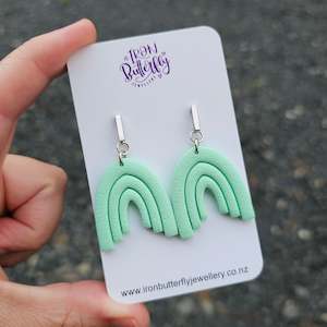 Dangle Earrings: Riley - Mint