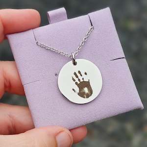 Precious Prints 25mm Disk Necklace