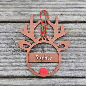 Christmas: Personalised Decoration - Reindeer