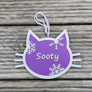 Christmas: Personalised Decoration - Cat