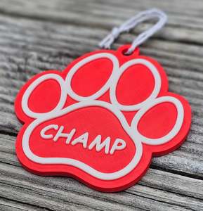 Christmas: Personalised Decoration - Dog Paw