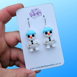 Snowman Earrings