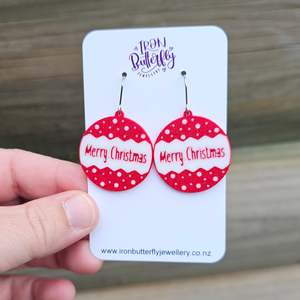 Christmas: Merry Christmas Earrings