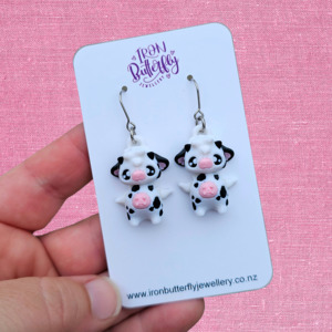 Animal Earrings - Cow