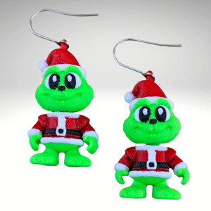 Christmas: Grinch Earrings