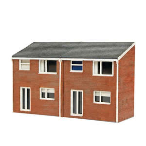 Model Railway: Peco NB313 N 1960s House Backs - Laser Cut Wood Kit