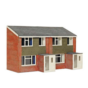 Peco NB312 N 1960s House Fronts - Laser Cut Wood Kit