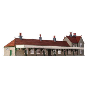 Model Railway: Peco LK12112 TT:120 Station Building SR (IoWR) - Laser Cut Wood Kit