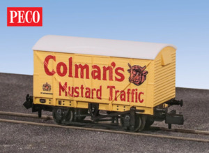Model Railway: Peco NR-2004P N Refrigerated Box Van 'Colman's Mustard'