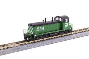 Kato USA 176-4377DCC N EMD NW2 - DCC -- Burlington Northern #534 (Cascade Green,&hellip;