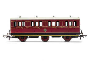 Hornby R40135 OO NBR 6 Wheel Coach 1st Class Fitted Lights 414 - Era 2